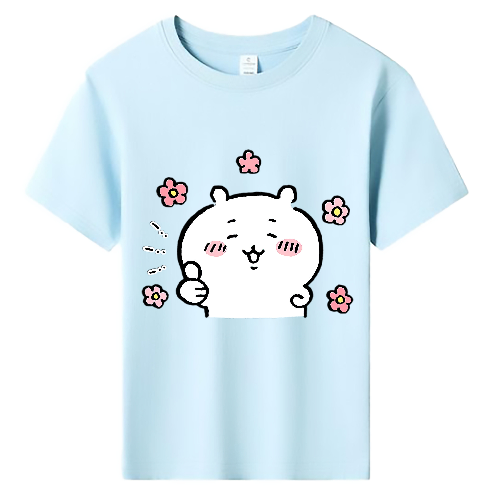 （画像用） ちいかわ ちいかわ Chii-kawa chiikawa 綿100％キッズTシャツ（フロントプリント）